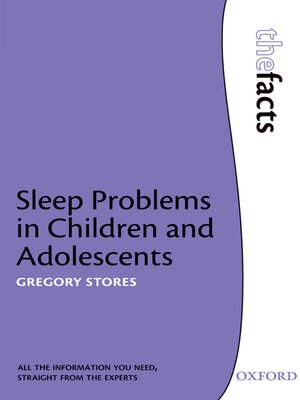 cover image of Sleep problems in Children and Adolescents